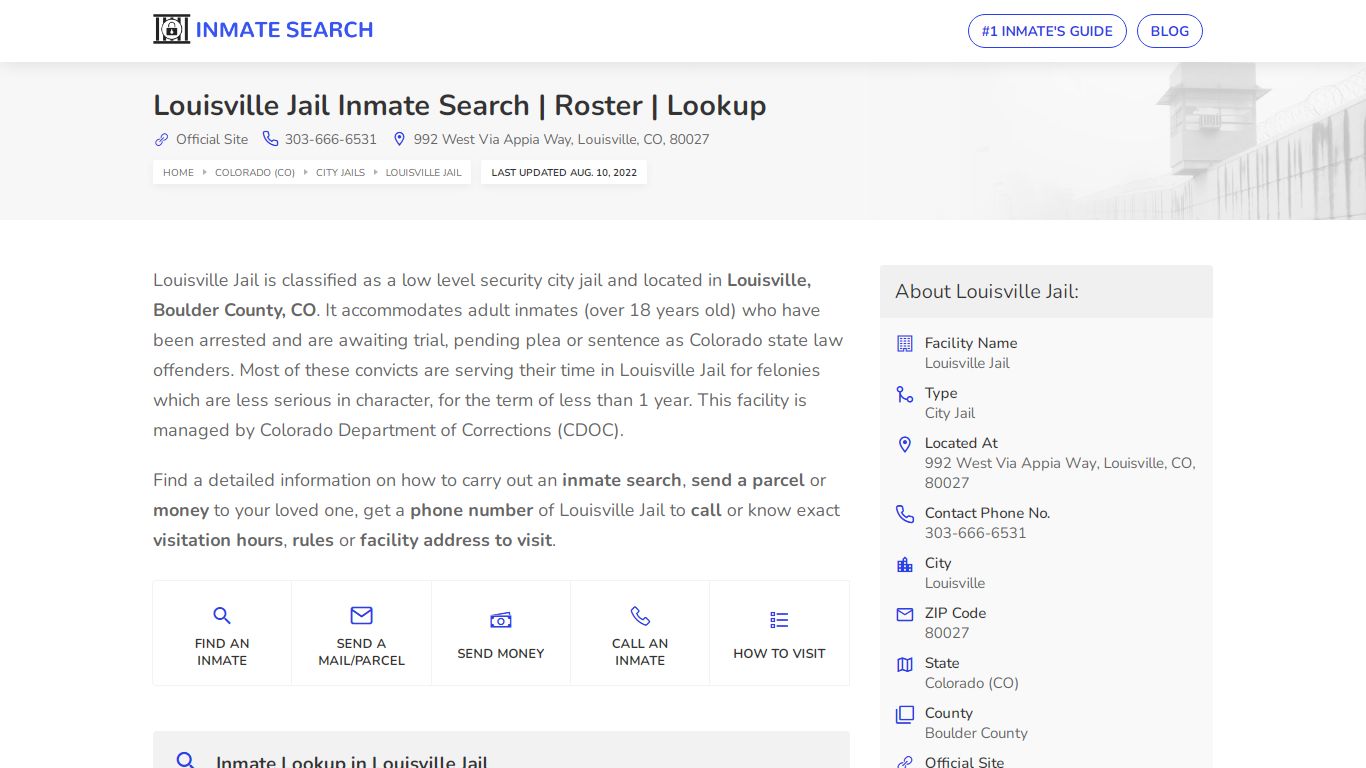 Louisville Jail Inmate Search | Roster | Lookup